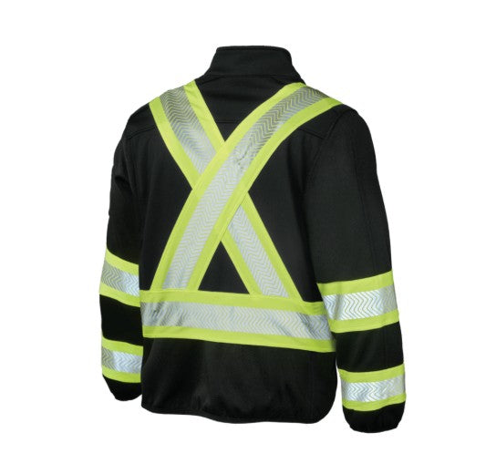 Zip Front Fleece Safety Jacket by Tough Duck - Style SJ49