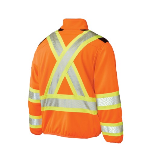 Zip Front Fleece Safety Jacket by Tough Duck - Style SJ49