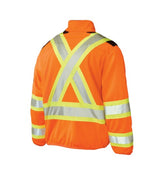 Zip Front Fleece Safety Jacket by Tough Duck - Style SJ49