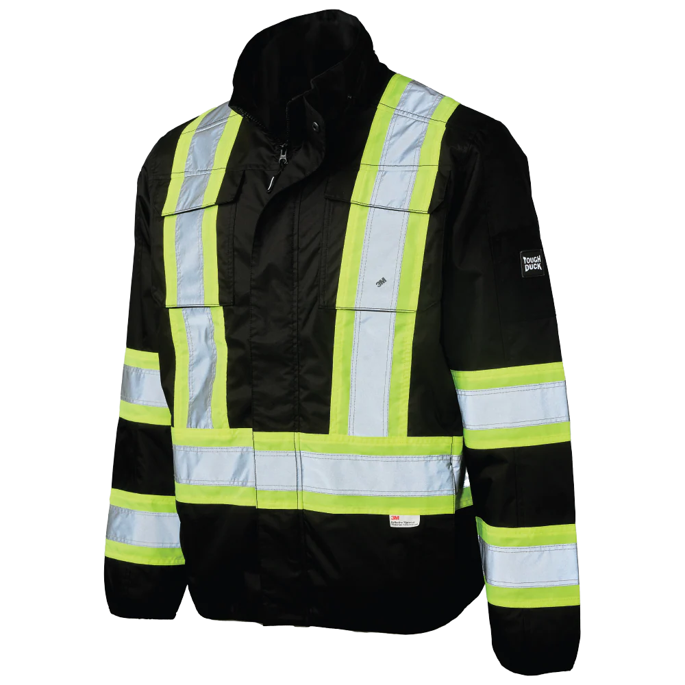 Light Weight Mesh-Lined Safety Jacket by Tough Duck - Style SJ50