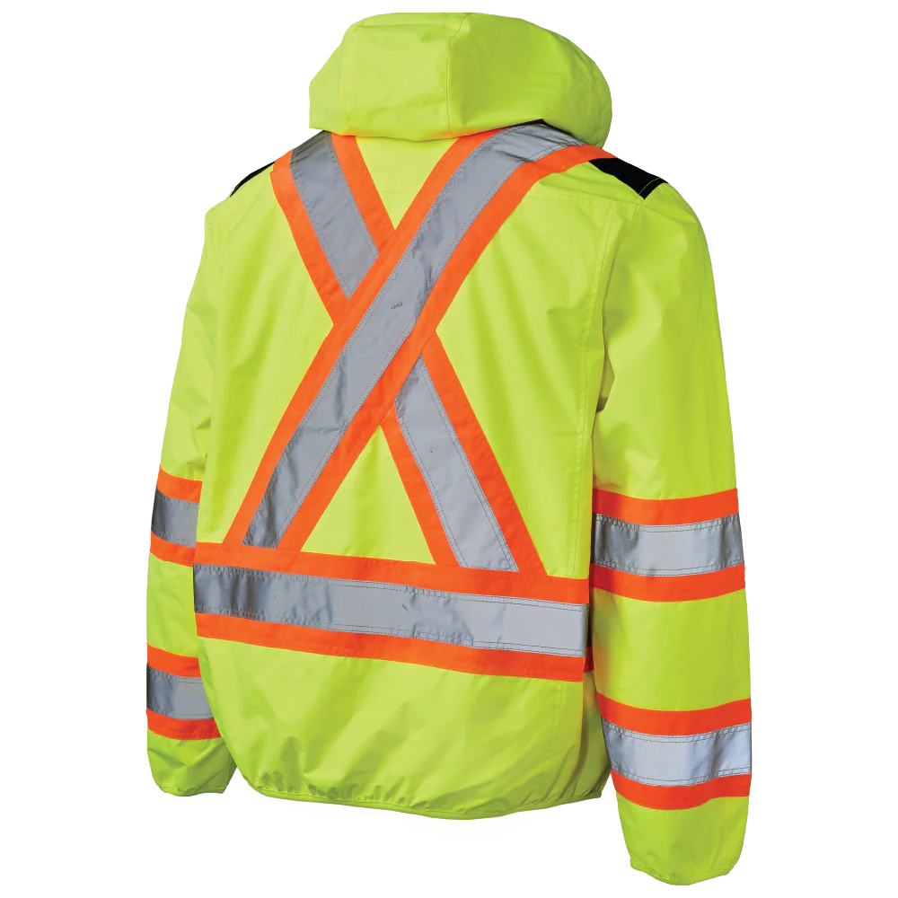 Light Weight Mesh-Lined Safety Jacket by Tough Duck - Style SJ50