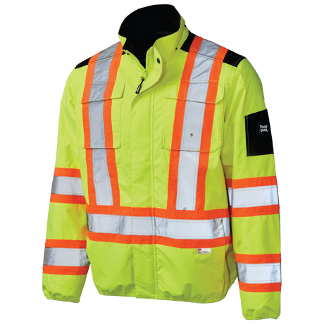 Light Weight Mesh-Lined Safety Jacket by Tough Duck - Style SJ50