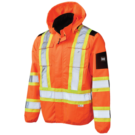 Light Weight Mesh-Lined Safety Jacket by Tough Duck - Style SJ50