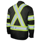 Quilt Lined Hooded Safety Jack-Shirt by Tough Duck - Style SJ51