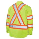 Quilt Lined Hooded Safety Jack-Shirt by Tough Duck - Style SJ51