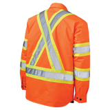 Quilt Lined Hooded Safety Jack-Shirt by Tough Duck - Style SJ51