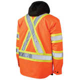 Quilt Lined Hooded Safety Jack-Shirt by Tough Duck - Style SJ51