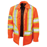 Quilt Lined Hooded Safety Jack-Shirt by Tough Duck - Style SJ51