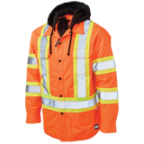 Quilt Lined Hooded Safety Jack-Shirt by Tough Duck - Style SJ51