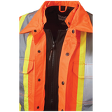 Quilt Lined Hooded Safety Jack-Shirt by Tough Duck - Style SJ51