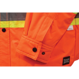 Quilt Lined Hooded Safety Jack-Shirt by Tough Duck - Style SJ51