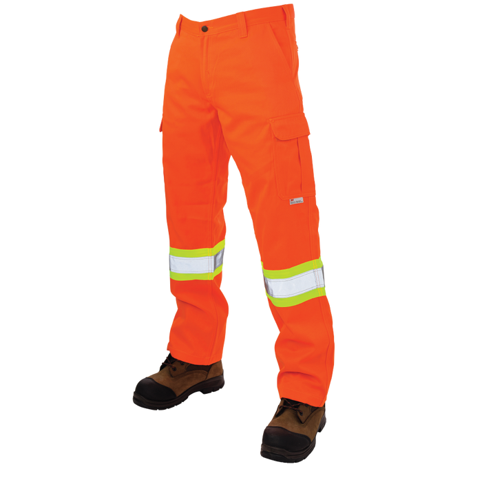 Tough Duck Men s Hi Vis Cargo Pants Orange