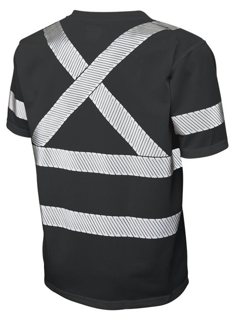 Hi-Vis Micro Mesh Short Sleeve Safety T-Shirt with Pocket By Tough Duck - Style ST071