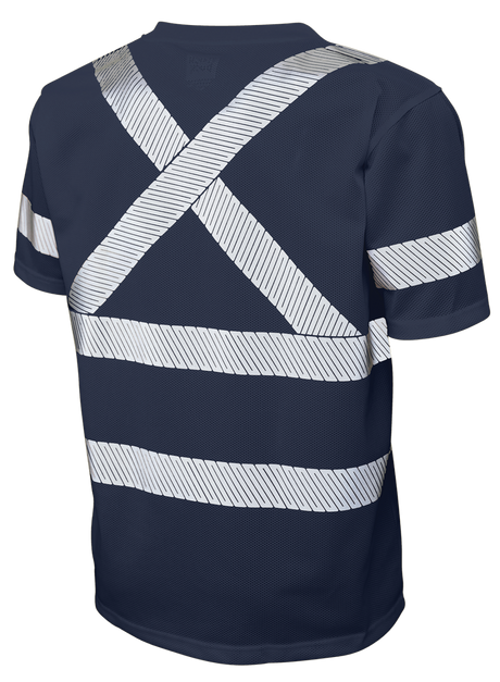 Hi-Vis Micro Mesh Short Sleeve Safety T-Shirt with Pocket By Tough Duck - Style ST071