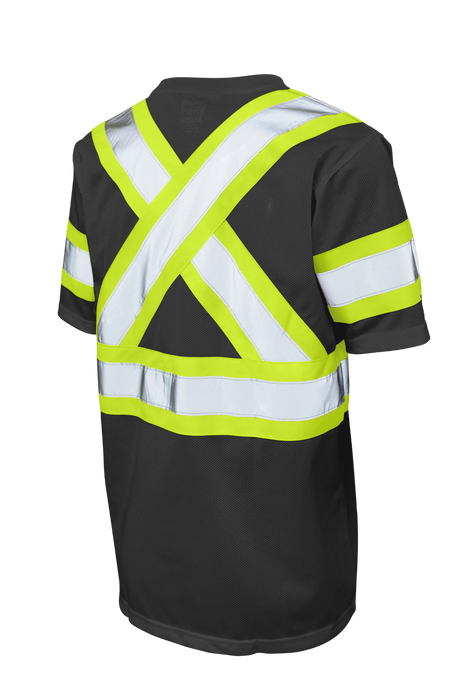Hi-Vis Micro Mesh Short Sleeve Safety T-Shirt By Tough Duck - Style ST091