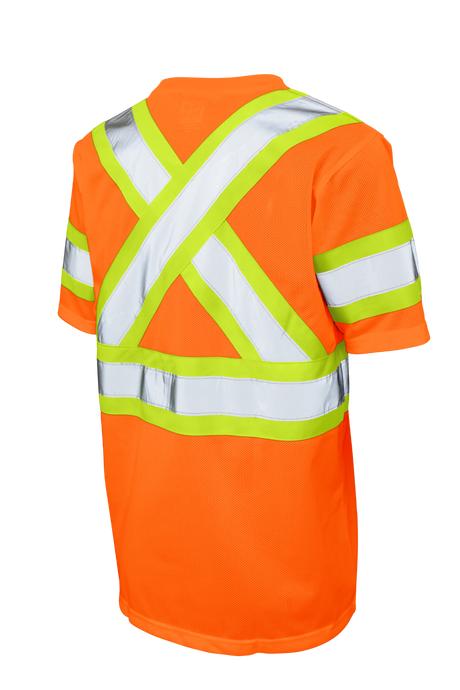 Hi-Vis Micro Mesh Short Sleeve Safety T-Shirt By Tough Duck - Style ST091