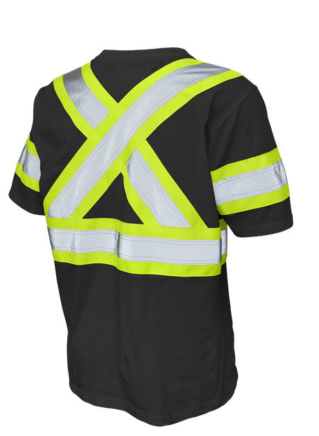 Hi-Vis 100% Cotton Jersey Short Sleeve Safety T-Shirt By Tough Duck - Style ST11