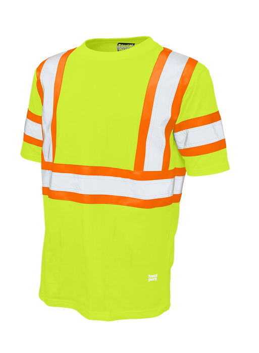 Tough Duck Short Sleeve Hi Vis Cotton T Shirt ST11 Navy 2XL