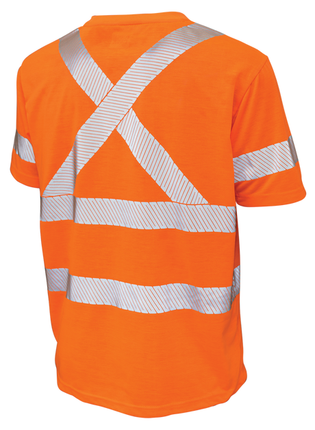 Hi-Vis Polyester Jersey Short Sleeve Safety T-Shirt By Tough Duck - Style ST12