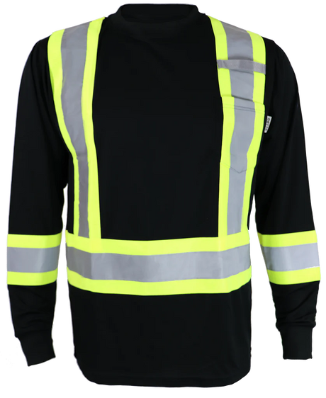 Hi-Visibility Long Sleeve Shirts by Gatts Workwear - Style STX4LS
