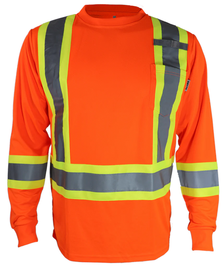 Hi-Visibility Long Sleeve Shirts by Gatts Workwear - Style STX4LS