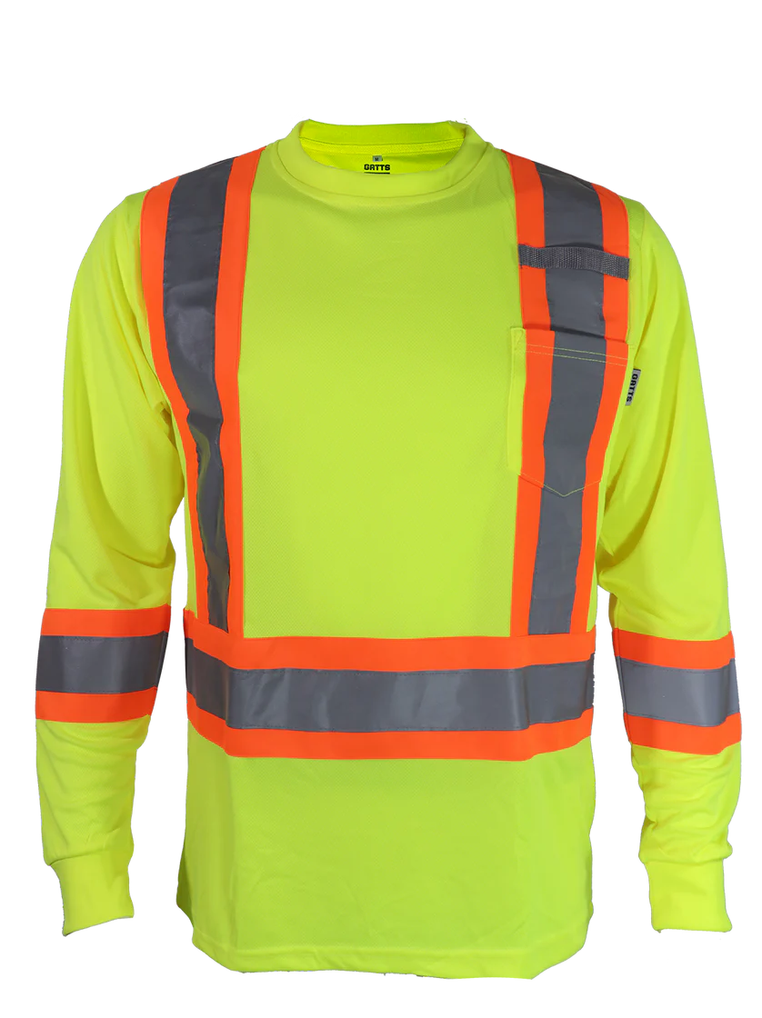 Hi-Visibility Long Sleeve Shirts by Gatts Workwear - Style STX4LS