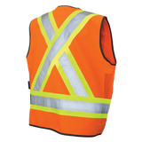 Poly Twill Deluxe Safety Vest by Tough Duck - Style SV12