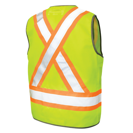 Poly Twill Deluxe Safety Vest by Tough Duck - Style SV12