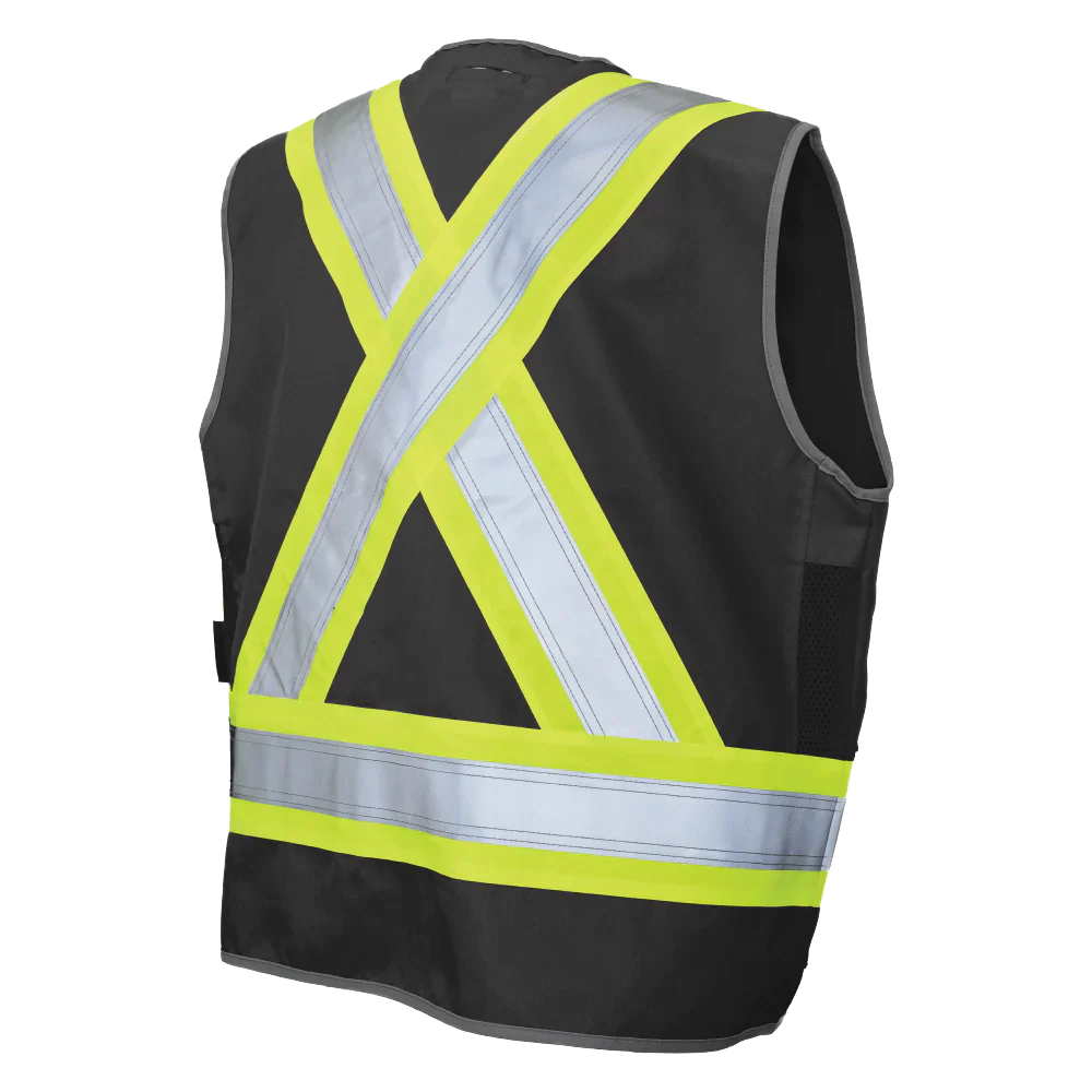 Poly Twill Deluxe Safety Vest by Tough Duck - Style SV12