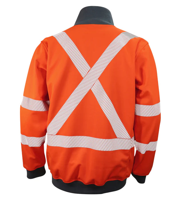Orange Hi-Visibility, Water Resistant Super Sweatshirt by Gatts Workwear - Style SWX2