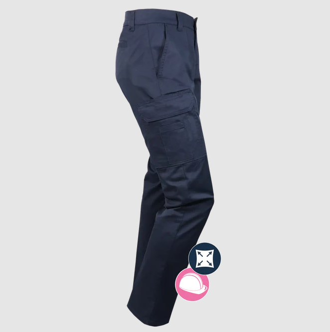 Ladies Stretch Cargo Work Pants by GATTS Workwear - Style 013EX