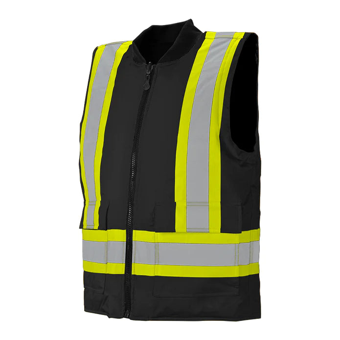 Hi-Vis 6-In-1 Winter Traffic Jacket by Ground Force - Style TJ6