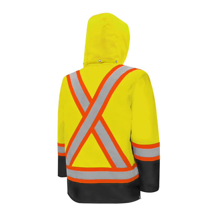 Hi-Vis Winter Traffic Parka by Ground Force - Style TP1