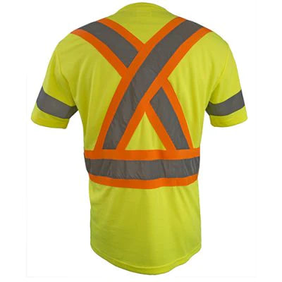 Coolworks Hi-Vis Orange Micro-Fibre Short Sleeve T-Shirts - Style TS1104
