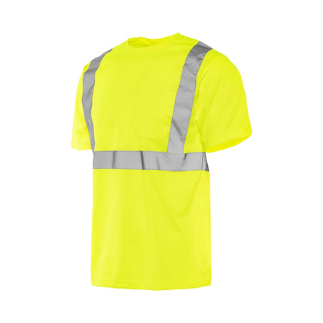 Hi-Vis Short Sleeve Polyester T-Shirt by Ground Force - Style TT5