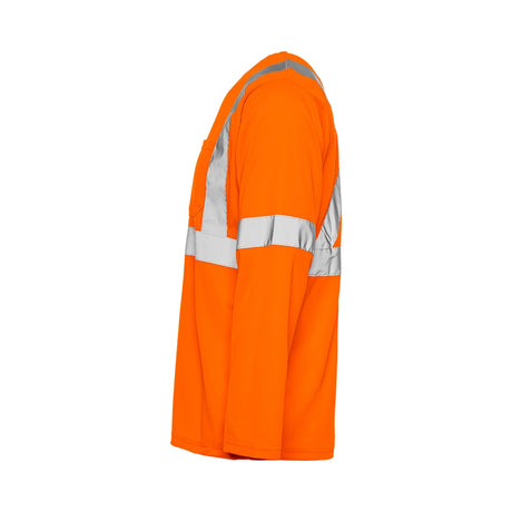 Hi-Vis Long Sleeve Polyester T-Shirt by Ground Force - Style TT6