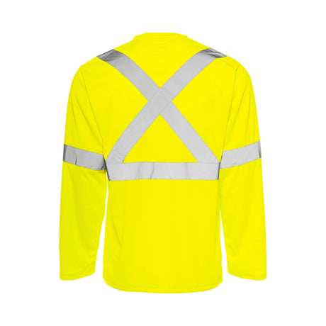 Hi-Vis Long Sleeve Polyester T-Shirt by Ground Force - Style TT6