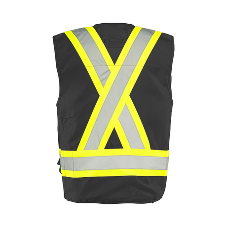 Hi-Vis Deluxe Surveyor's Vest by Ground Force - Style TV20