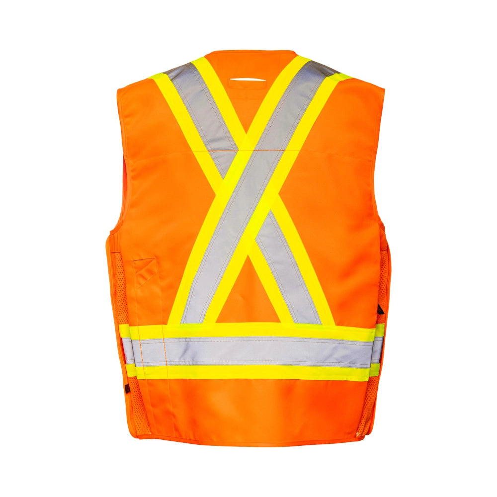 5 Pt. Tearaway Deluxe Surveyor Vest By Ground Force - TV25
