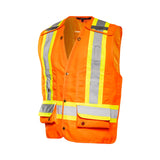 5 Pt. Tearaway Deluxe Surveyor Vest By Ground Force - TV25