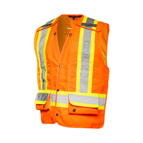 5 Pt. Tearaway Deluxe Surveyor Vest By Ground Force - TV25