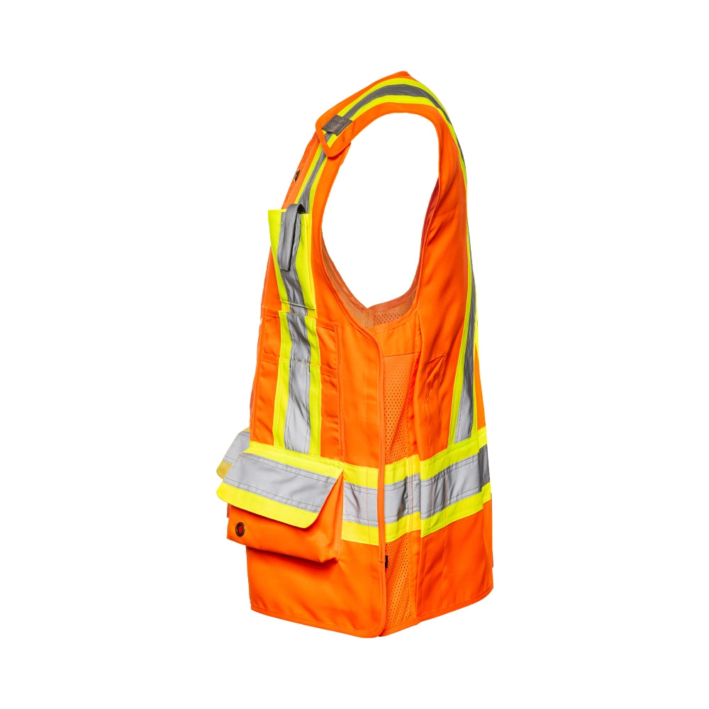 5 Pt. Tearaway Deluxe Surveyor Vest By Ground Force - TV25