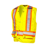 5 Pt. Tearaway Deluxe Surveyor Vest By Ground Force - TV25