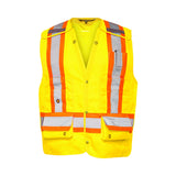 5 Pt. Tearaway Deluxe Surveyor Vest By Ground Force - TV25