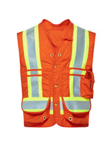 Westex UltraSoft 7 oz FR Surveyor Vest - Orange - Style 1130