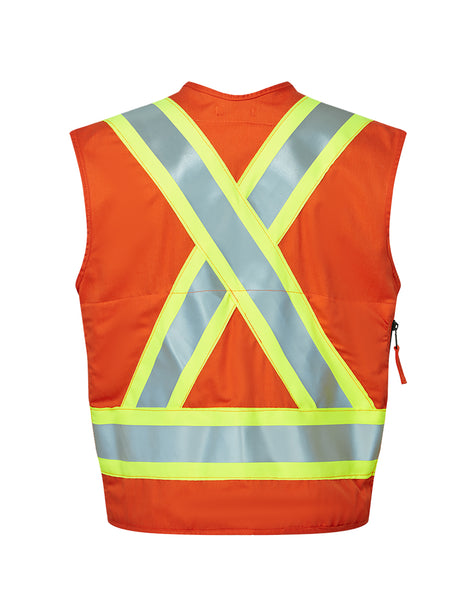 Westex UltraSoft 7 oz FR Surveyor Vest - Orange - Style 1130