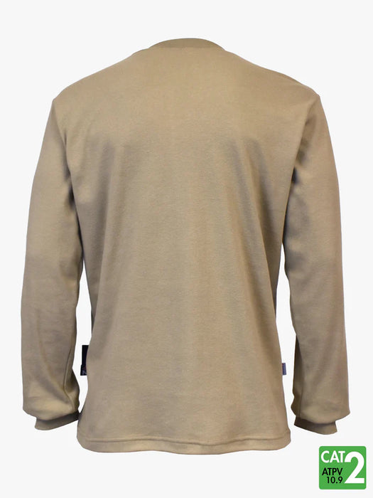6 oz. Westex Ultrasoft Long Sleeve Henley T-Shirt by IFR Workwear - Style 660