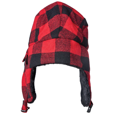 Buffalo Check Aviator Hat by Tough Duck -  WA67