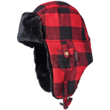 Buffalo Check Aviator Hat by Tough Duck -  WA67