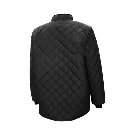 Black Quilted Freezer Jacket by Ground Force - Style WJ1
